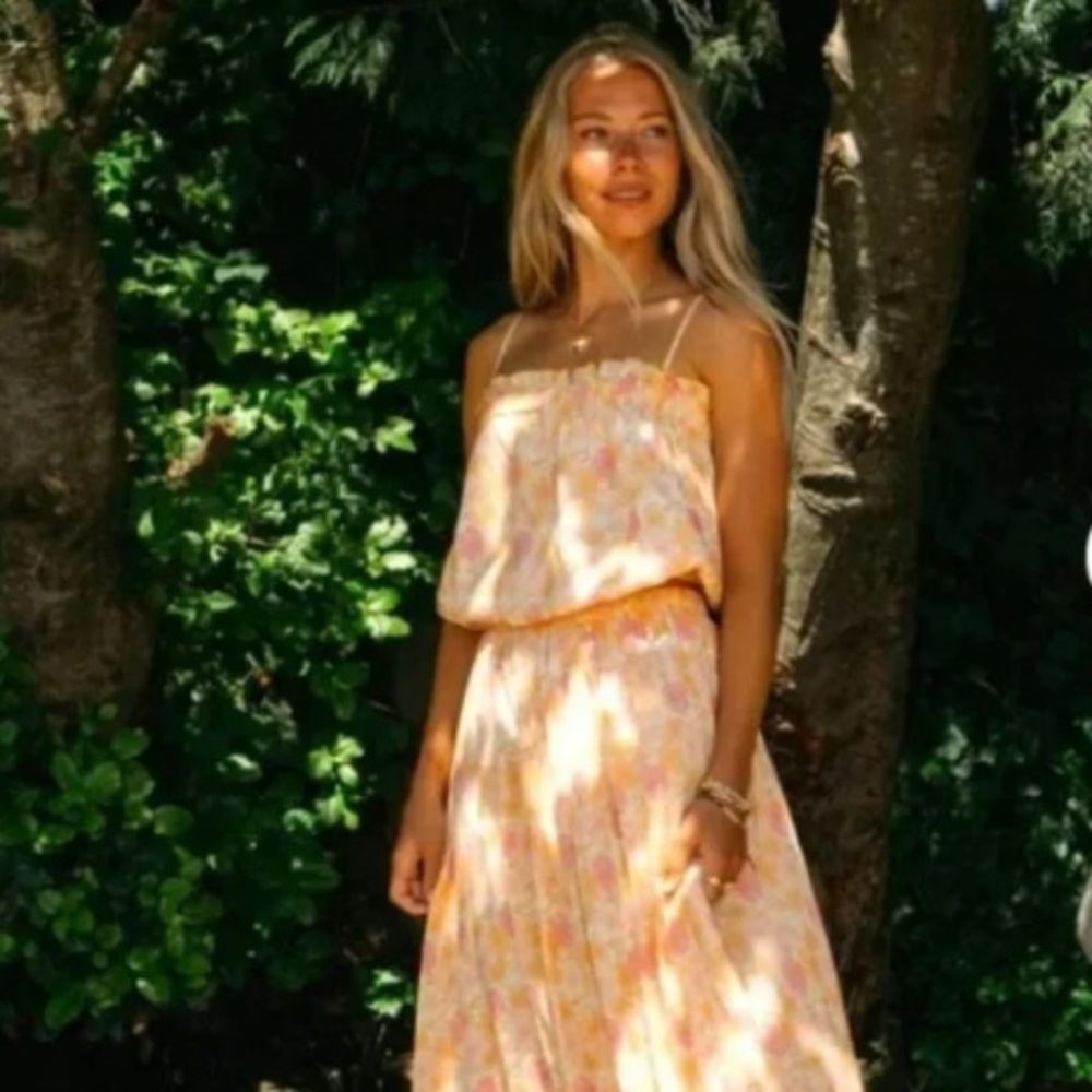 Jackson Rowe Floral Ruffle Top in Pink and Yellow - Picture 2 of 8